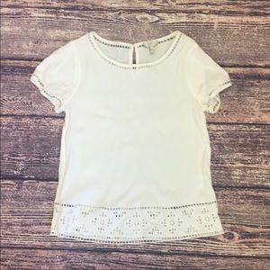 EUC Joie Kadence Laser Cut Blouse XXS White